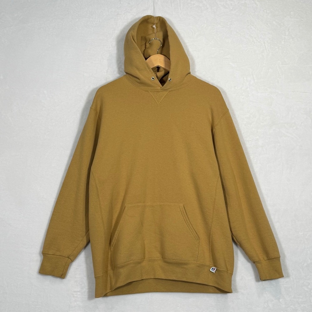 Russell Athletic Mustard Yellow Pullover Hoodie XL